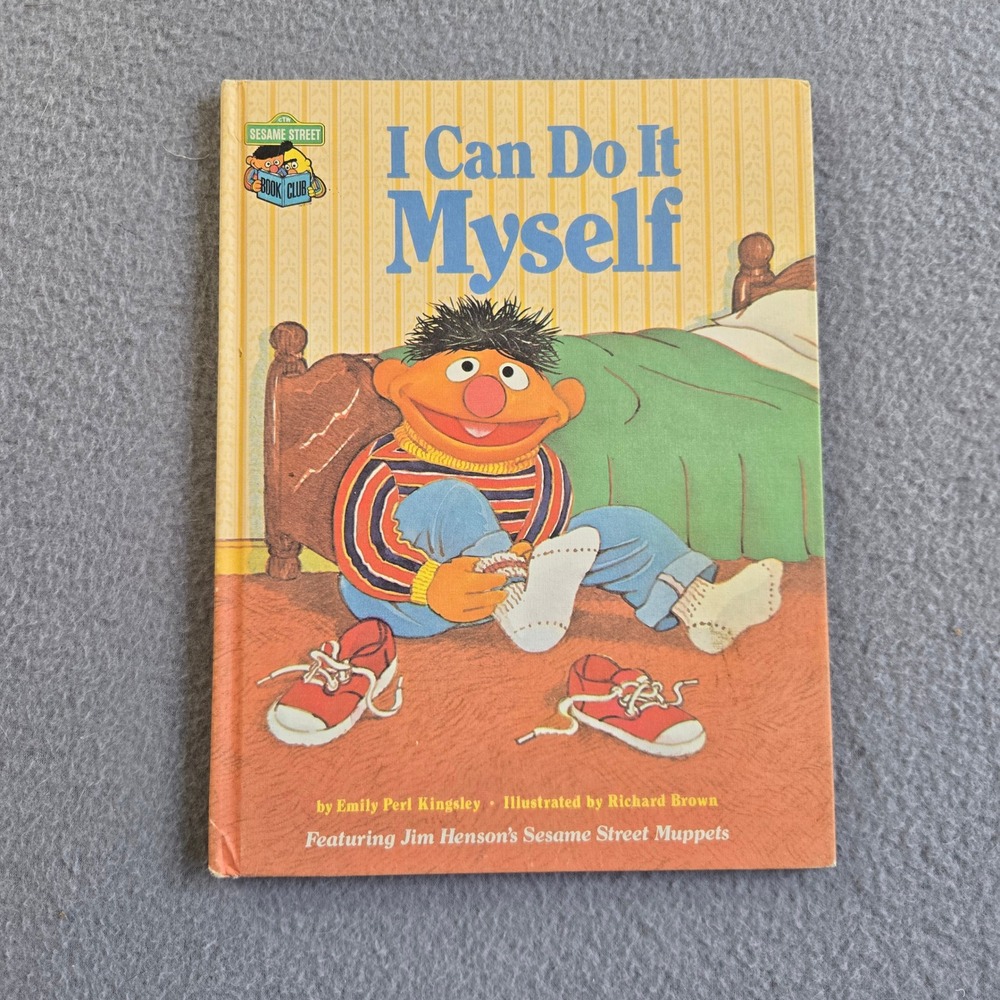 Sesame Street I Can Do It Myself Book Kids Unisex OS Multicolor Vintage Ernie